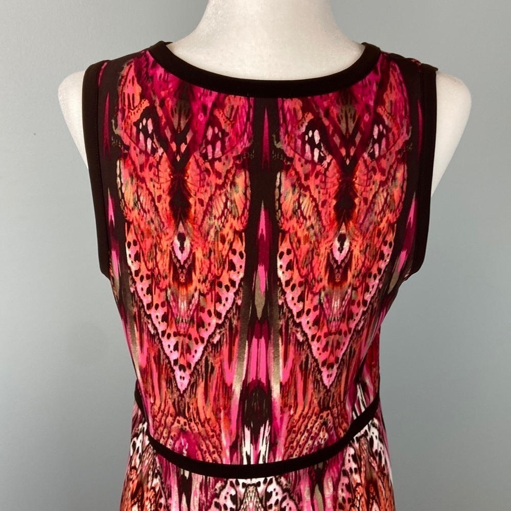 Chico's Art Nouveau Butterfly-Print Maxi Dress Size M - Picture 8 of 13